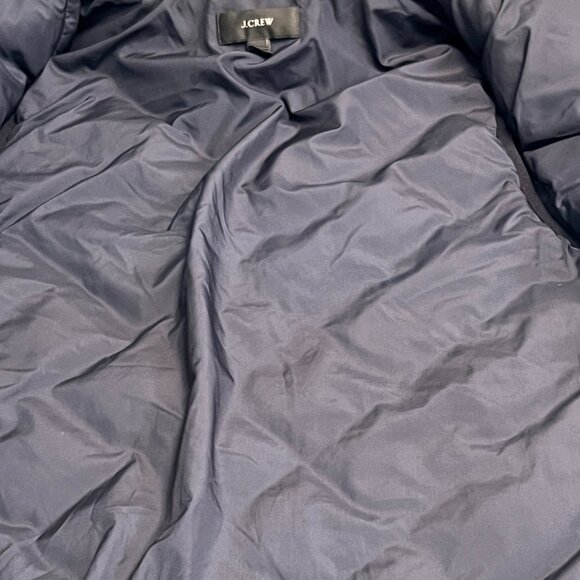 J. Crew Women's Vest Jacket Full Zip Dark Navy Stripes Size XL - Picture 7 of 7